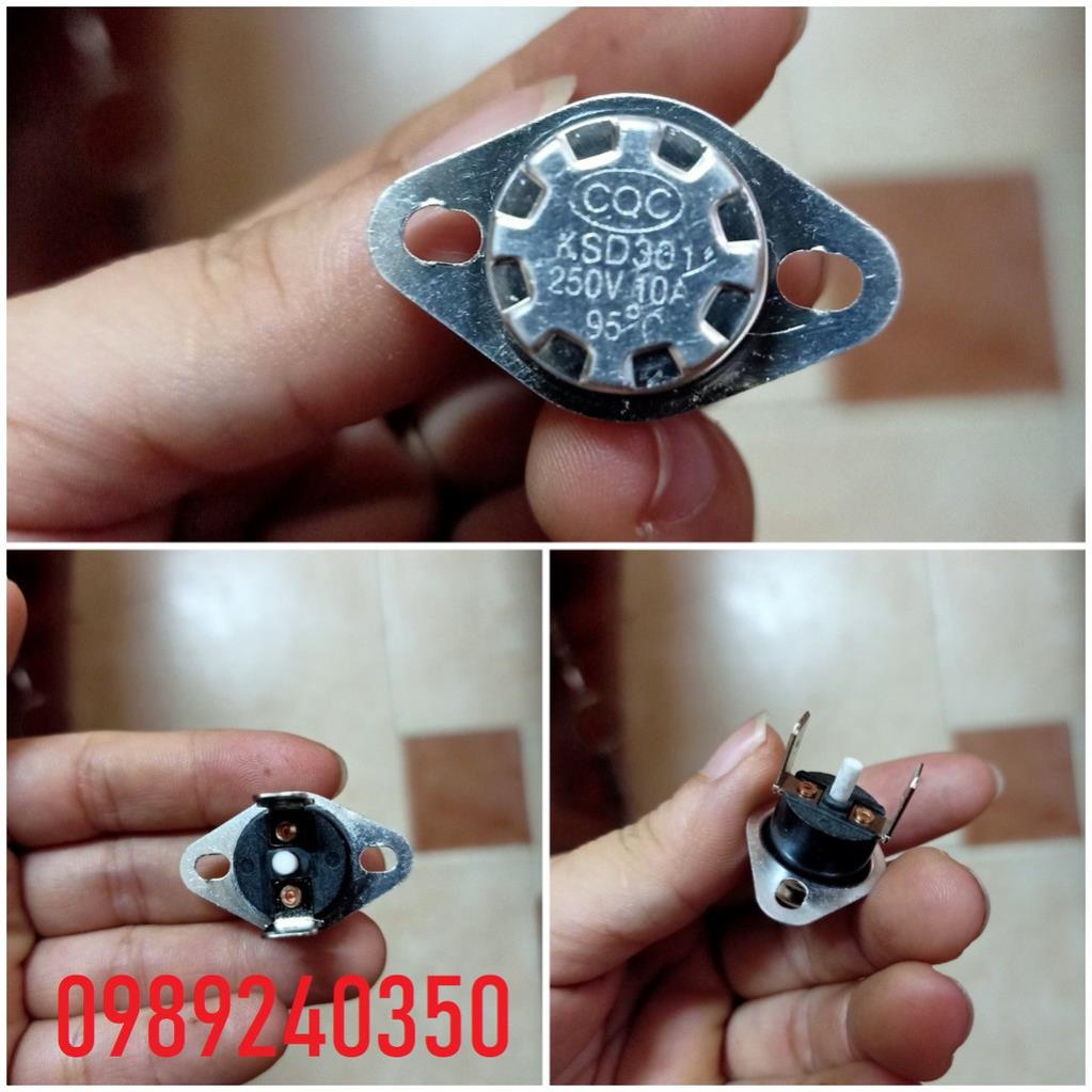 Rơ le nhiệt cây nước nóng lạnh 95 độ 250V-10A chân đồng siêu bền