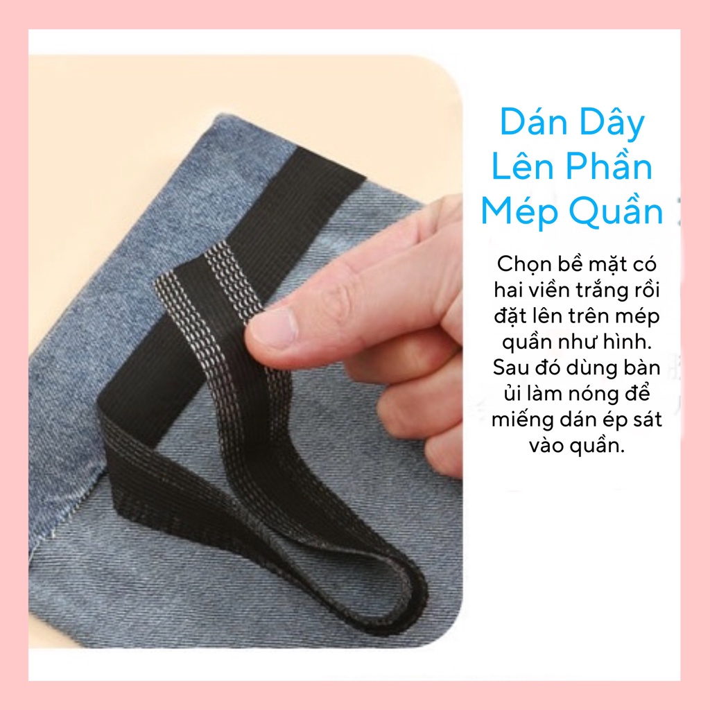 [Mới]  Thần Khí Băng Dán Điều Chỉnh Cắt Ngắn Ống Quần, Sửa Ống Quần, Rút Ngắn Không Cần Đường May.
