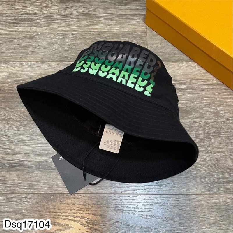 Nón tai bèo canvas chữ in DSQ2 màu sắc _Mũ nam thời trang