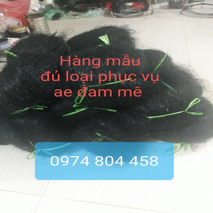 Lưới bẫy chim đêm màu đen, sợi 16, mắt 4,8f, cao 7m, dài 100m, chuyên mắt đỏ, mắt xéo