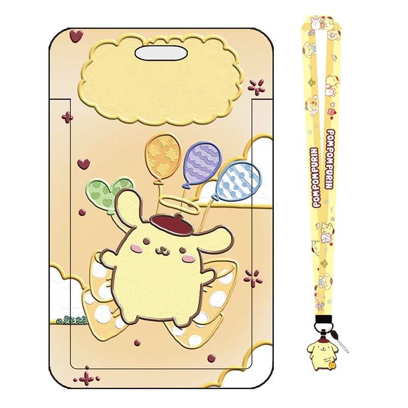 Dây Đeo Thẻ ID/Thẻ ID Họa Tiết Kuromi Dễ Thương