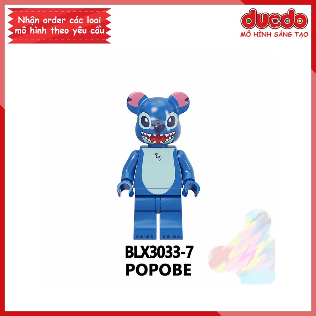 Minifigures các nhân vật Bearbrick - Đồ chơi Lắp ghép Xếp hình Mini Mô hình BLX3033