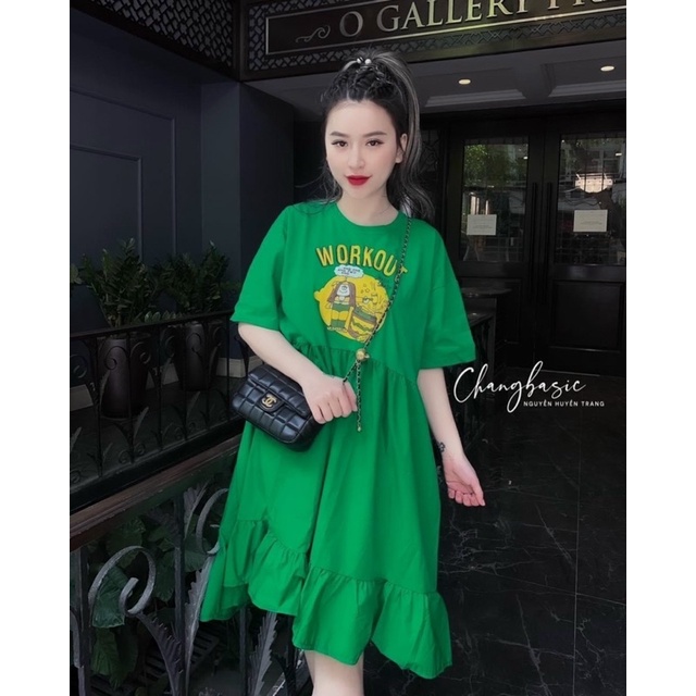 ĐẦM XÒE GẤU WORKOUT BABYDOLL FORM RỘNG