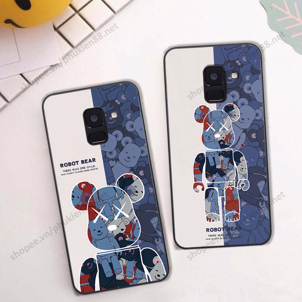 Ốp lưng Samsung A6 2018 / A6 Plus / A6+ hình Robot Bear, Kawsnc bảo vệ điện thoại