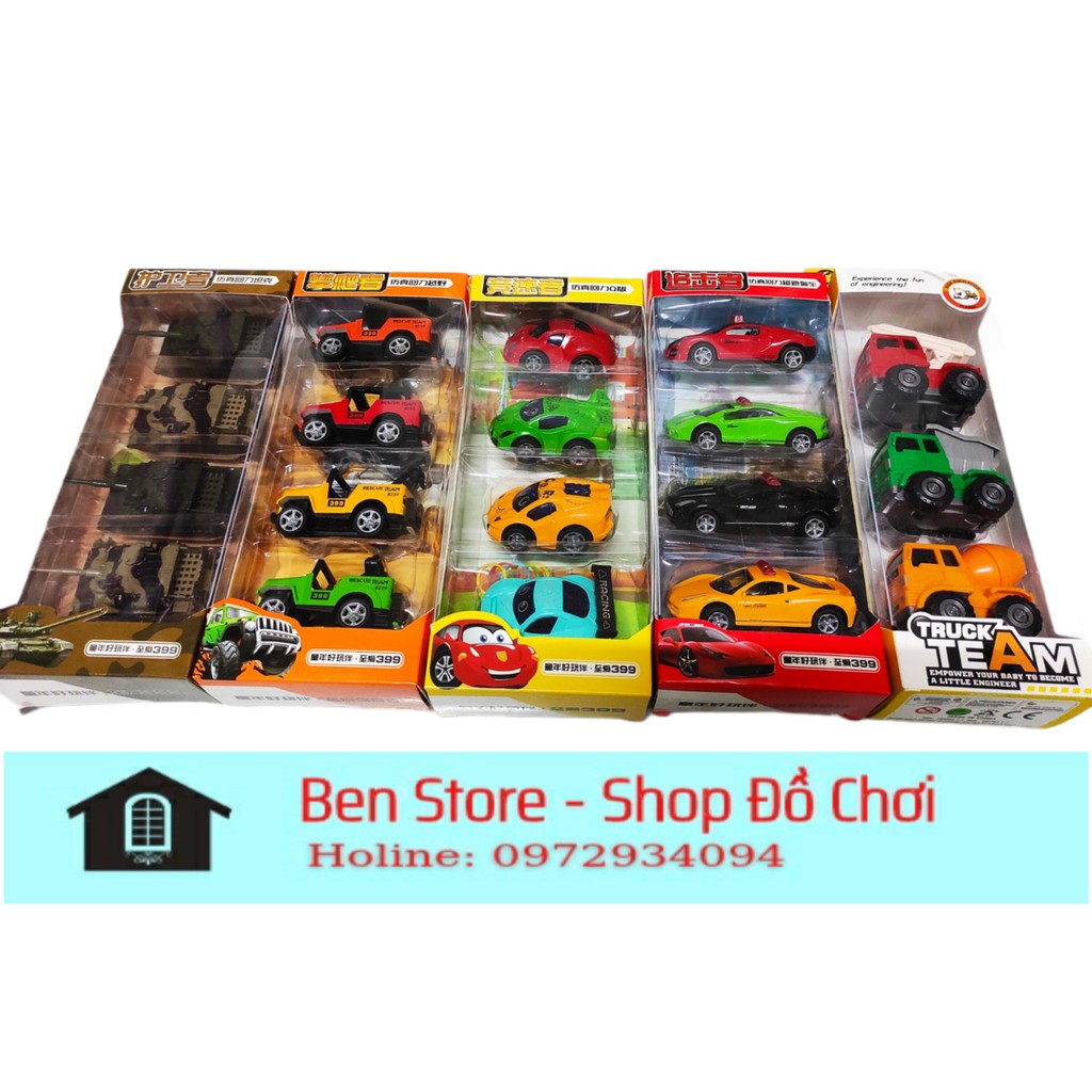 Bộ xe đồ chơi cho bé yêu Xe Disney car, Xe Tăng, Xe ô tô Jeep, Xe ô tô Car, Siêu xe cảnh sát, Xe công trình