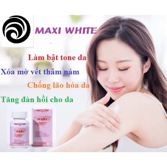 Maxi White Collagen Chống Lão Hóa Da, Giảm Nám, Tàn Nhan Và Trắng Da