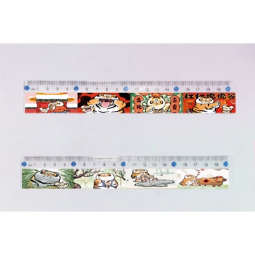 thước shiba inu THI8 bé đào hổ mập hoa cúc cute thước kẻ dễ thương 15cm