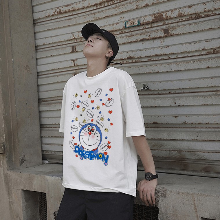 Áo Thun Unisex Tay Lỡ Doraemon Version 2 | BigBuy360 - bigbuy360.vn