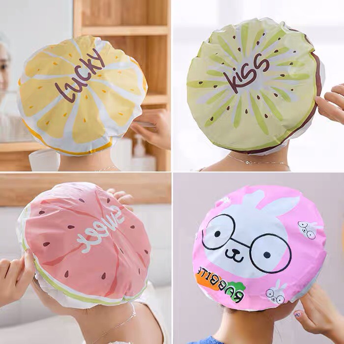 Mũ Tắm Trùm Đầu In Hình Cute - Mũ Trùm Đầu Khi Tắm Chống Nước Tiện Dụng ( Nhiều Hình ) 1248 Shop Kho Tổng Vp88