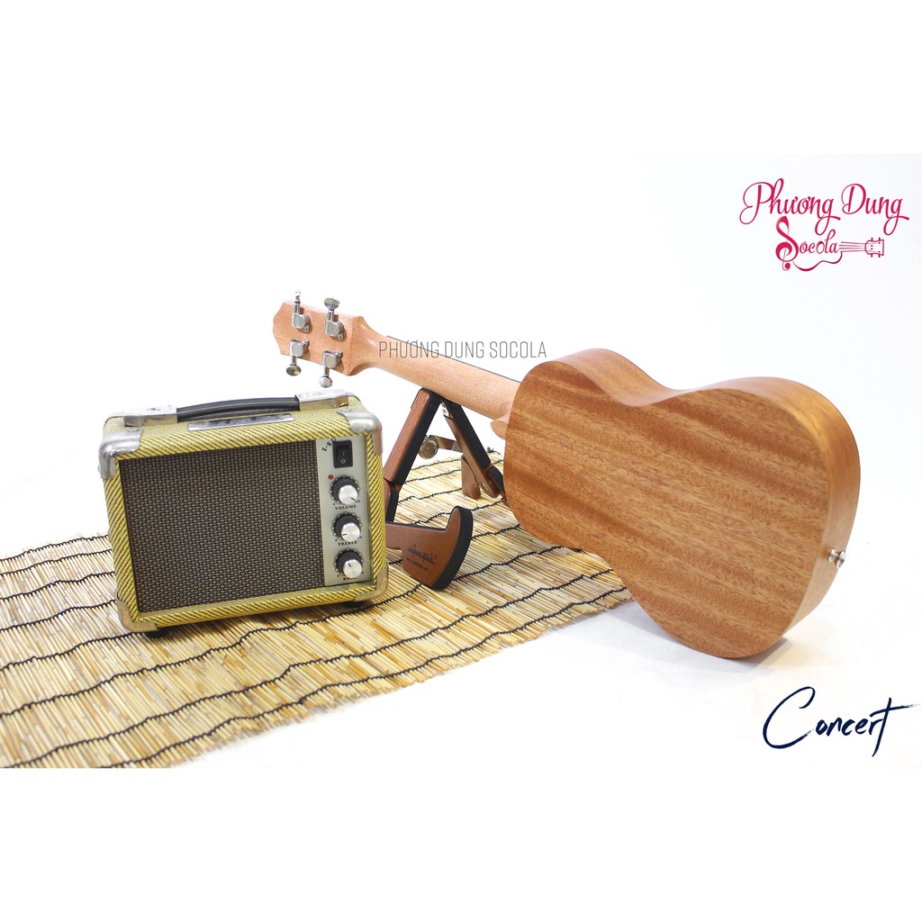 Đàn Ukulele Gỗ chính hãng Kaysen size Concert - Nature