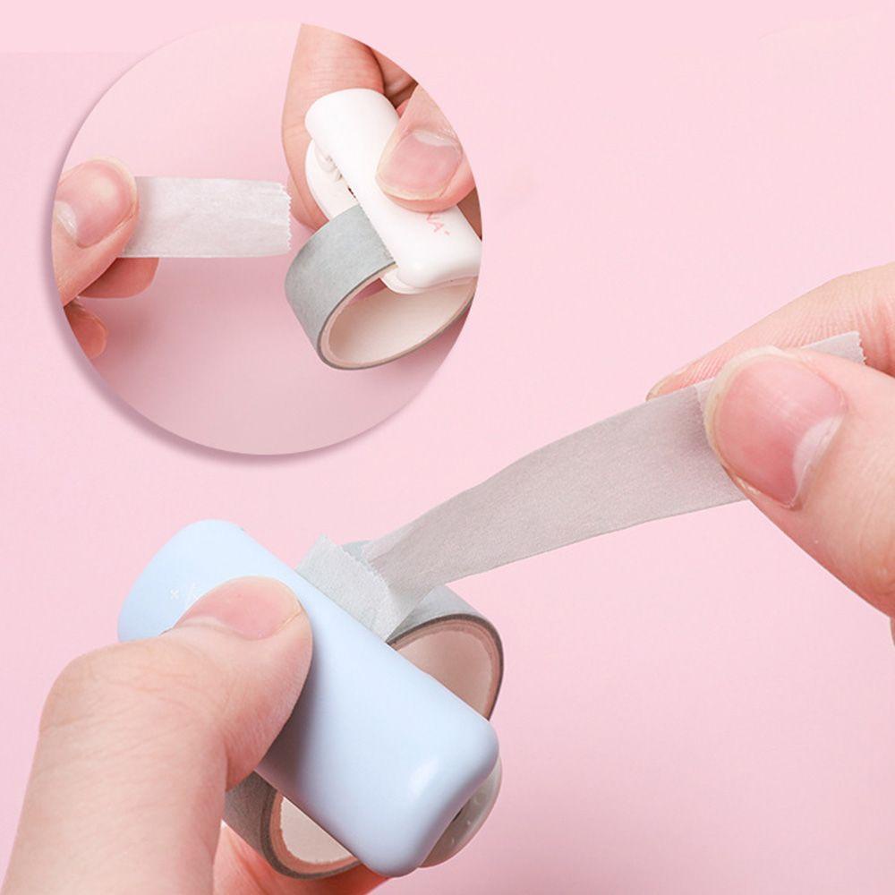PISTA Kẹp Rút Băng Keo Màu Sắc Trơn Sáng Tạo