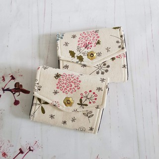 Ví cầm tay mini handmade họa tiết chùm hoa nhỏ
