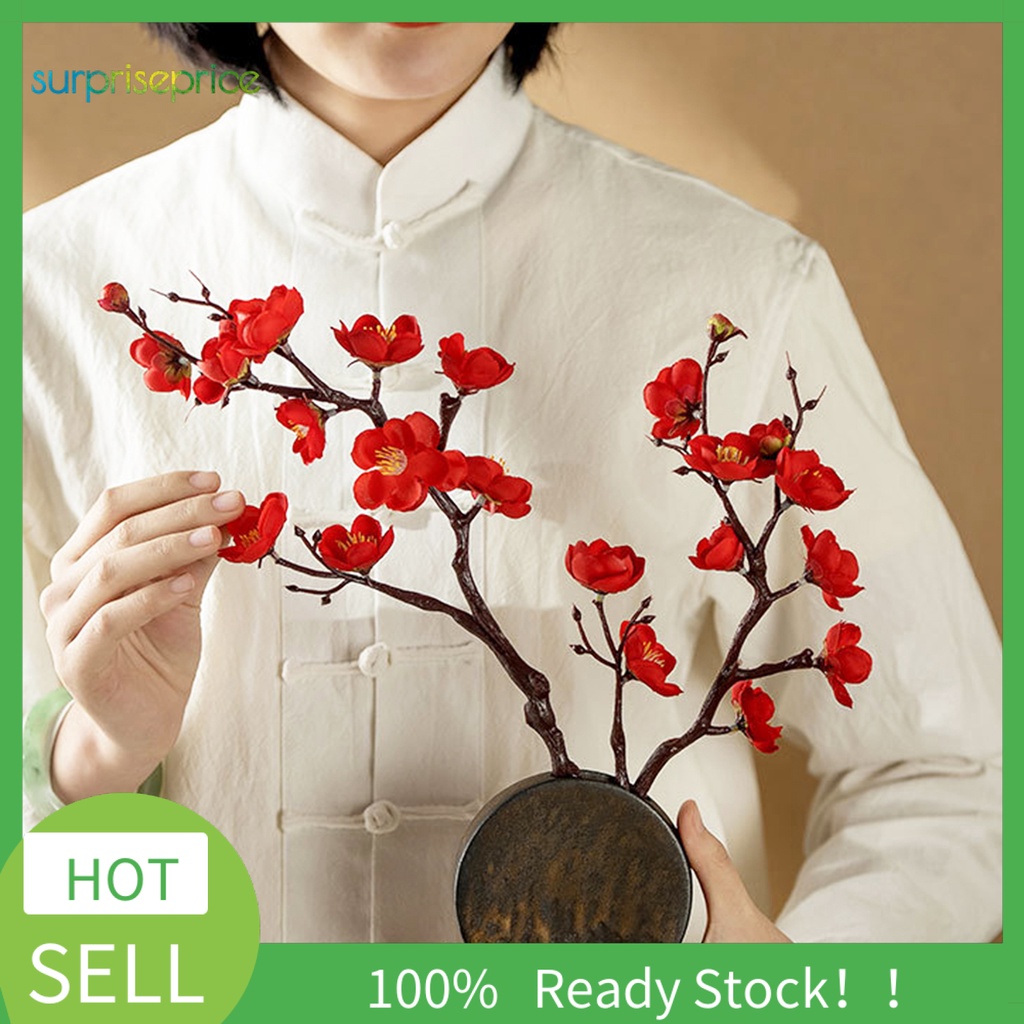 Hoa đào giả lụa để trang trí tiệc cưới làm đạo cụ chụp ảnh nổi bật