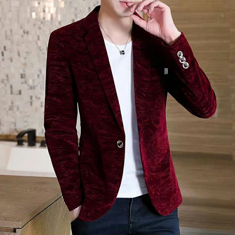 mẫu áo vest nhung nam thời trang sẵn caramel