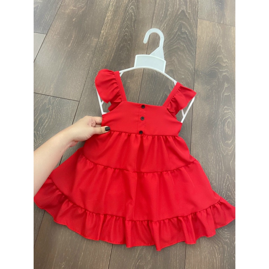 Váy bé gái ,đầm bé gái Cánh Tiên Thời Trang Đỏ SIÊU DỄ THƯƠNG ,Thôi Nôi, Sinh Nhật 8-23kg Angel Baby Thời Trang Thiết Kê