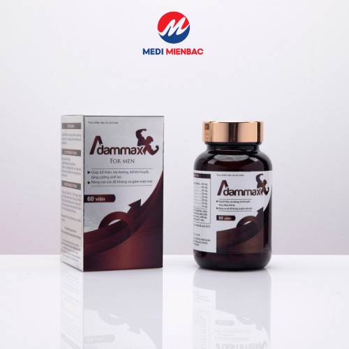 [Đông trùng hạ thảo] Adammax - Bổ thận, tăng cường sinh lực lọ 60 viên Mediplantex