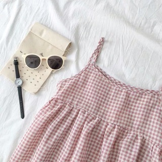 ORDER - Áo 2 Dây Kẻ Babydoll ( Có Ảnh Thật )
