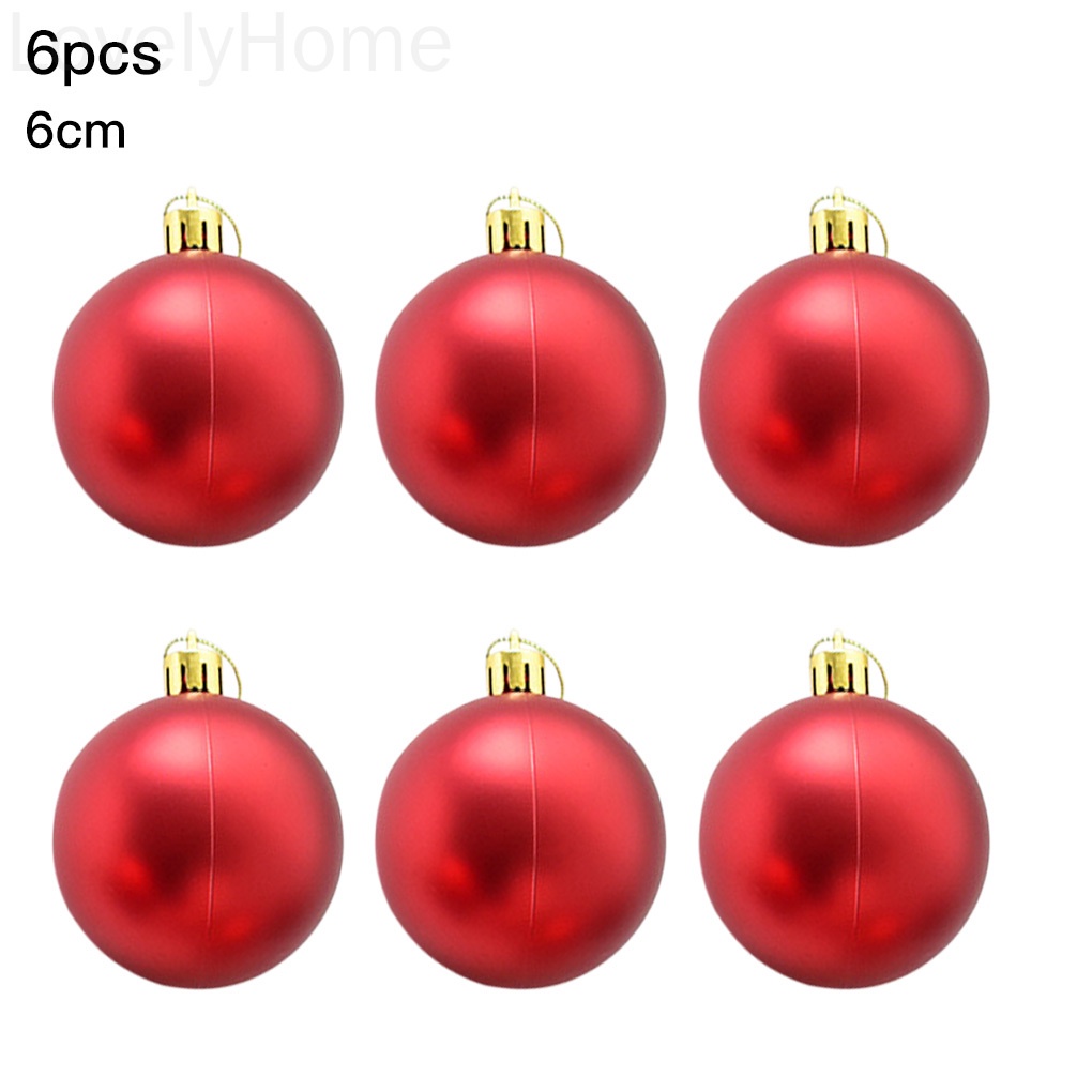 Set 6 quả châu trang trí cây thông noel xinh xắn