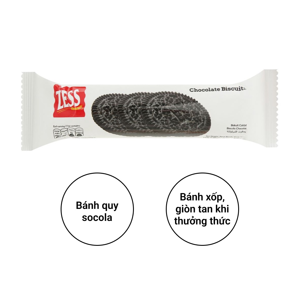 Bánh quy sôcôla Zess 110g
