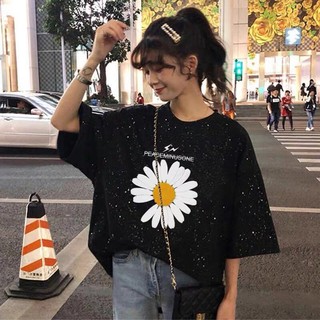 Áo thun nữ tay lỡ form dài rộng thời trang hàn