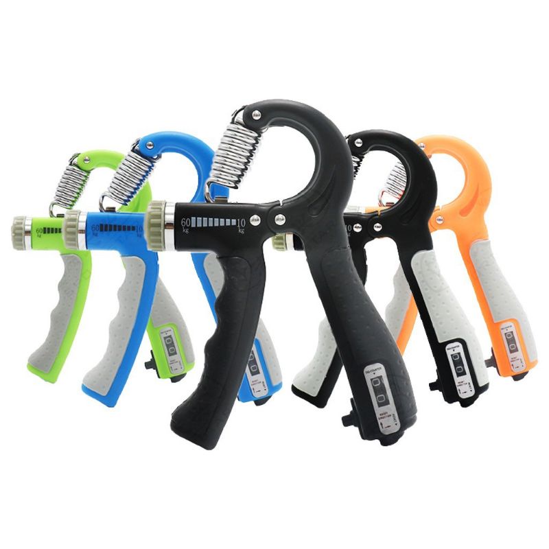 kìm bóp tay,kìm bóp tập cơ tay có đếm số(điều chỉnh 10-60kg)