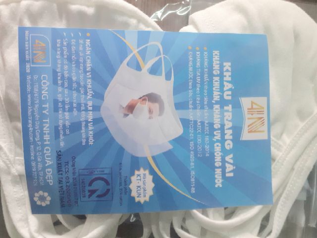 Khẩu Trang Vãi 4N Kháng Khuẩn + Kháng UV + Chống Nước (set 10 cái) siêu co giản cho mọi khuôn mặt | BigBuy360 - bigbuy360.vn