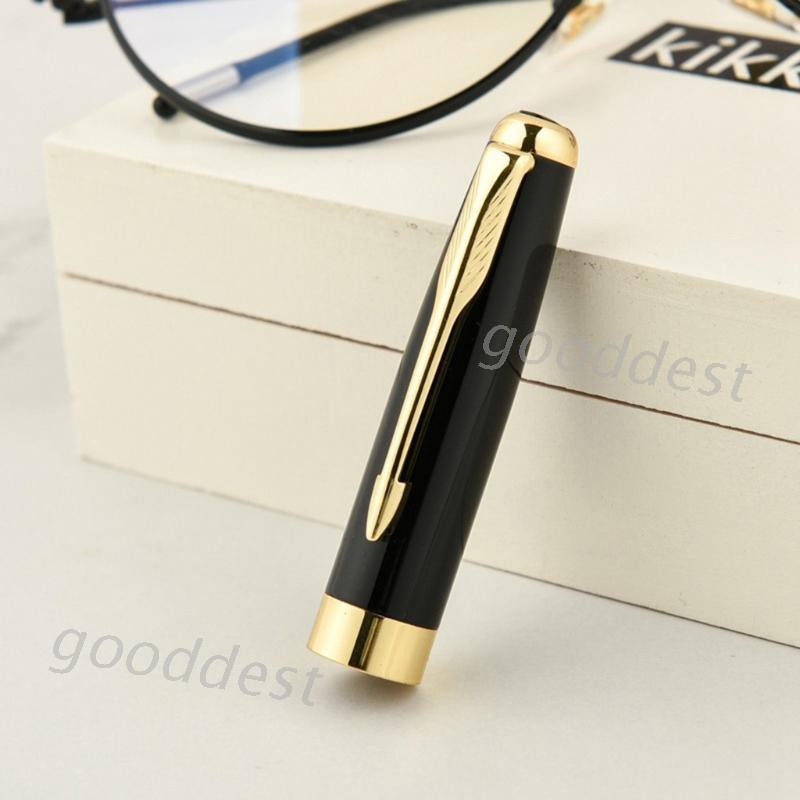 Luxury Metal Signature Ballpoint Pen Black Ink Business Writing Office Supplies