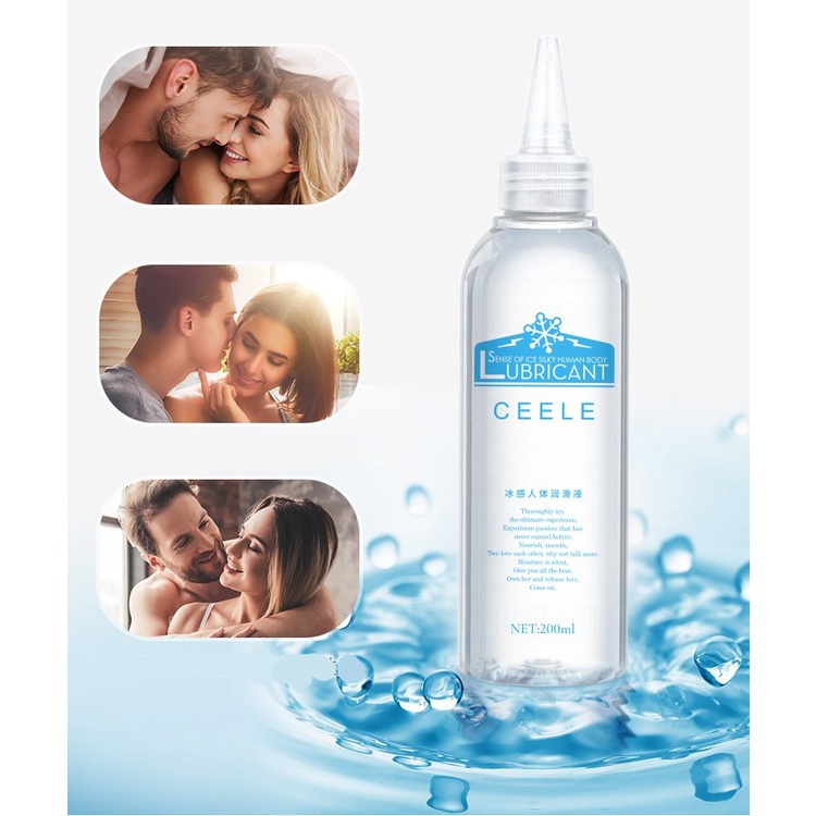 Gel bôi trơn Ceele Massage Body Lubricant mát lạnh trơn mướt chai to 200ml