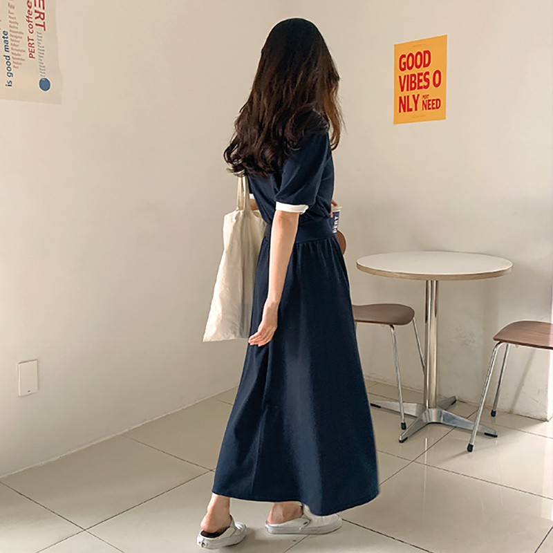 Váy Polo dáng dài tiểu thư