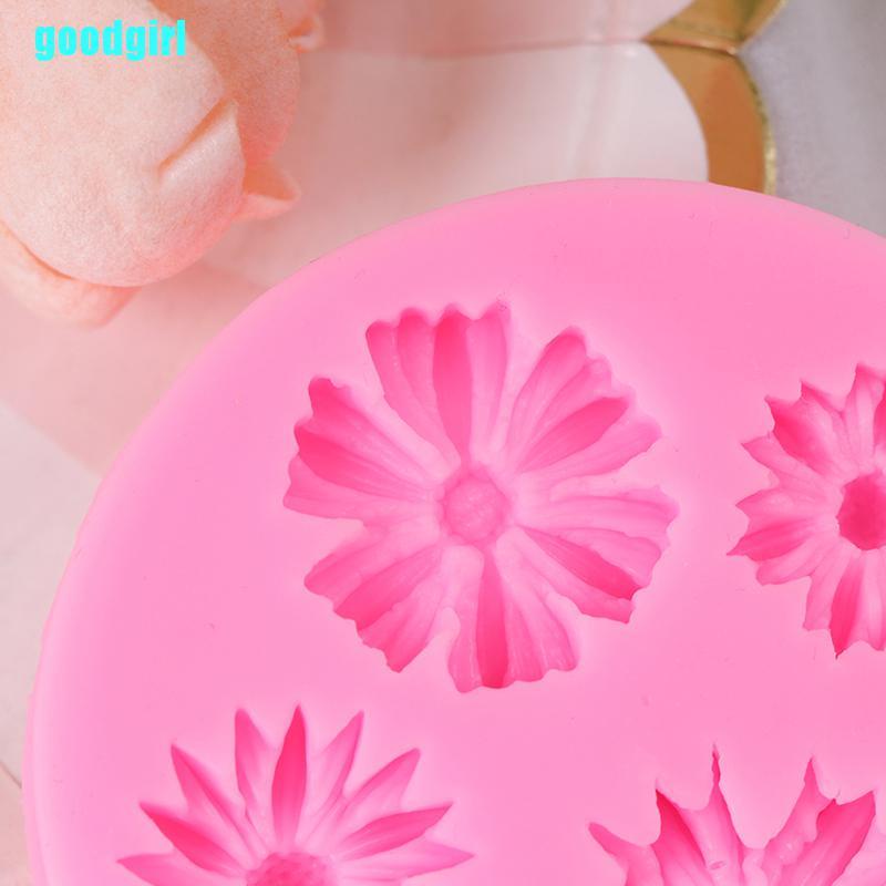 Khuôn Silicone Tạo Hình Hoa Hướng Dương 3d Trang Trí Bánh