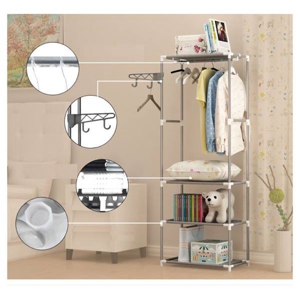 KỆ TREO QUẦN ÁO CHỮ H TIỆN LỢI