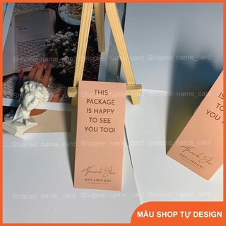 Tem dán thank you, sticker thank you, tem dán vỏ hộp, kích thước 5x11,5 cm có sẵn tại shop