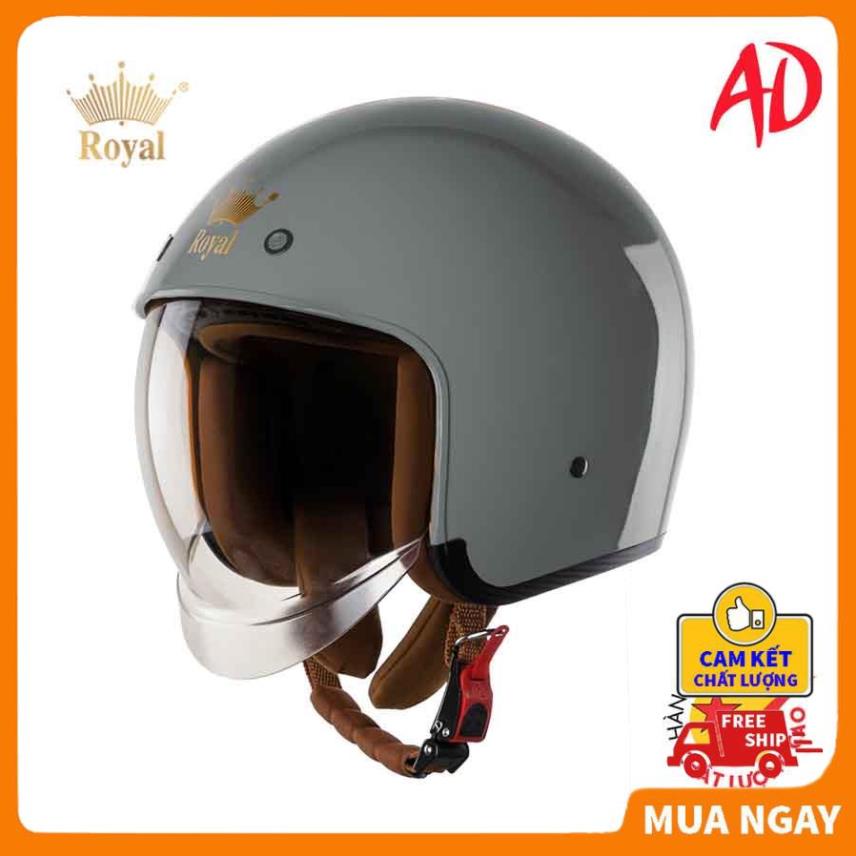 Mũ bảo hiểm 3/4 Royal M139 chính hãng Ximang bóng, bảo hành 12 tháng, freeship toàn quốc
