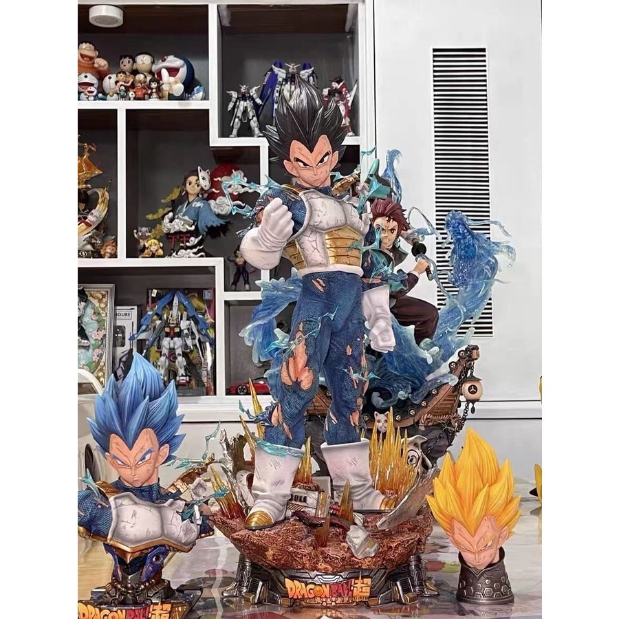Mô Hình Tượng Vegeta Ba Đầu Siêu Lớn 55CM Chất Lượng Cao