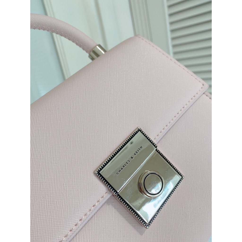 Túi Xách Nữ CNK Da Xước Thời Trang Có Quai Đeo Đính Kèm