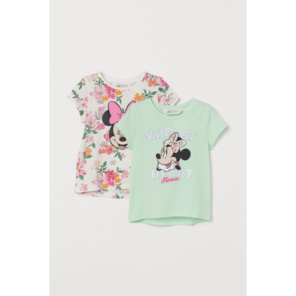 (Mickey, Pony)Áo phông bé gái Hè 2022 cộc tay hàng xuất dư chất 100% cotton mềm đẹp sz 1-10T