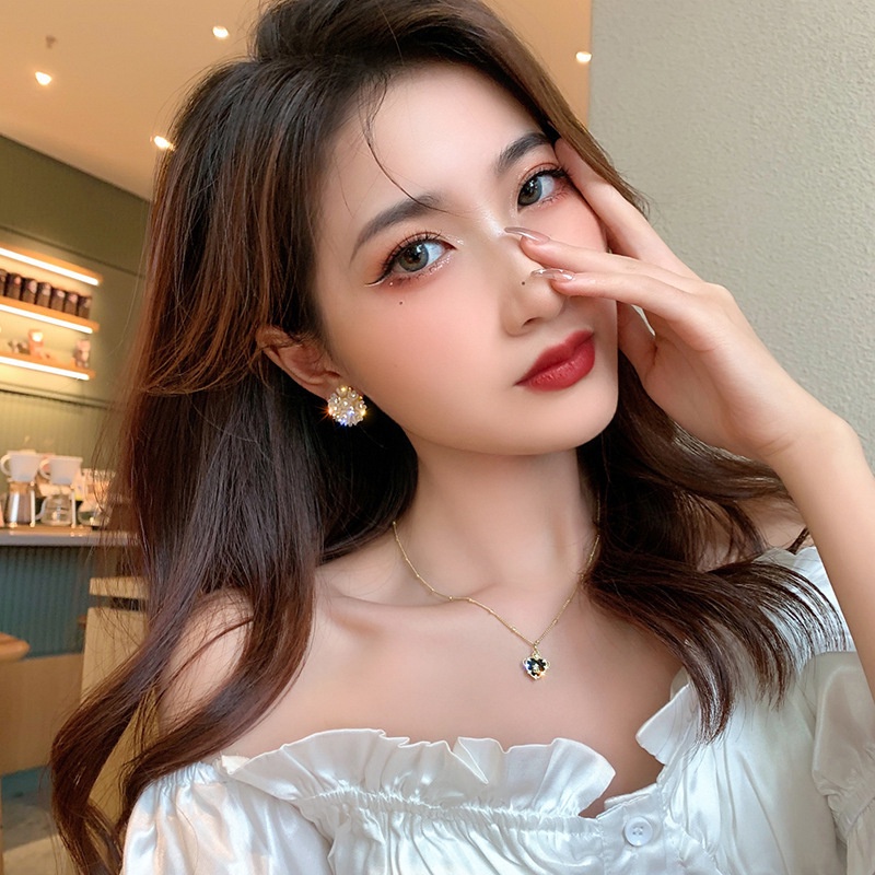 Khuyên Tai Thiết Kế Hoa Phong Cách Nhật Hàn Thanh Lịch Mới