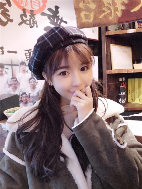 Mũ nồi dạ kẻ caro siêu đẹp, nón beret dạ kẻ caro hàng loại 1