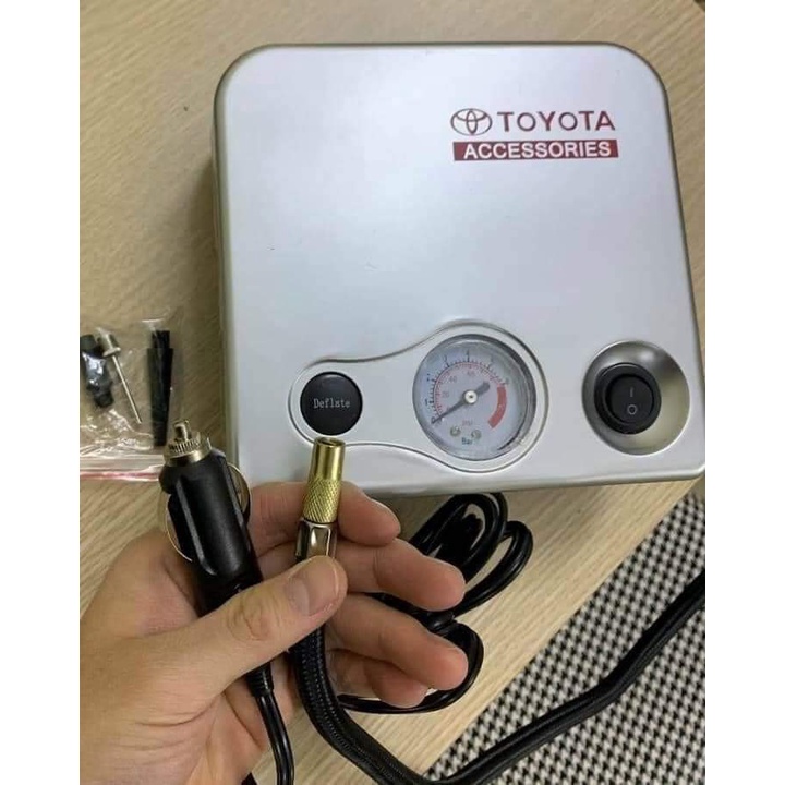 Máy bơm lốp ôtô Toyota - Hàng chính hãng bảo hành đổi mới trong 1 năm
