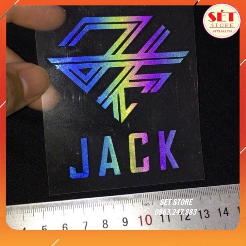 Decal ép chuyển nhiệt ,sticker logo Jack J97 - in ,là,ép lên Áo