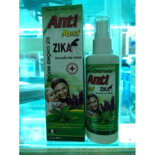 [Sale] xịt chống muỗi anti most ZiKa