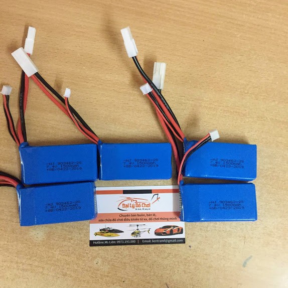 Pin sạc 7.4v dung lượng 1500mAh dành cho tàu ft009