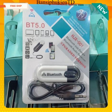USB Bluetooth DONGLE 5.0 HJX 001 loại 1 không nhiễu - dùng cho loa, amply, mixer, equalizer