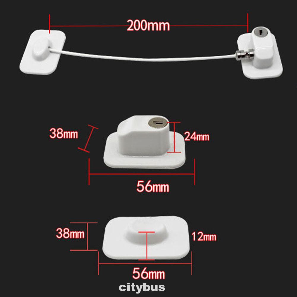 Set 1 Khóa Cửa Tủ Lạnh Tự Dính An Toàn Cho Bé