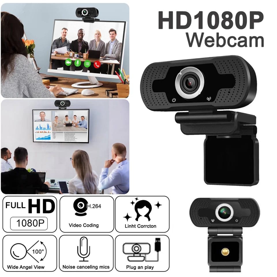 Webcam 1080p Hd Tích Hợp Micro Cho Máy Tính / Laptop Plus | BigBuy360 - bigbuy360.vn