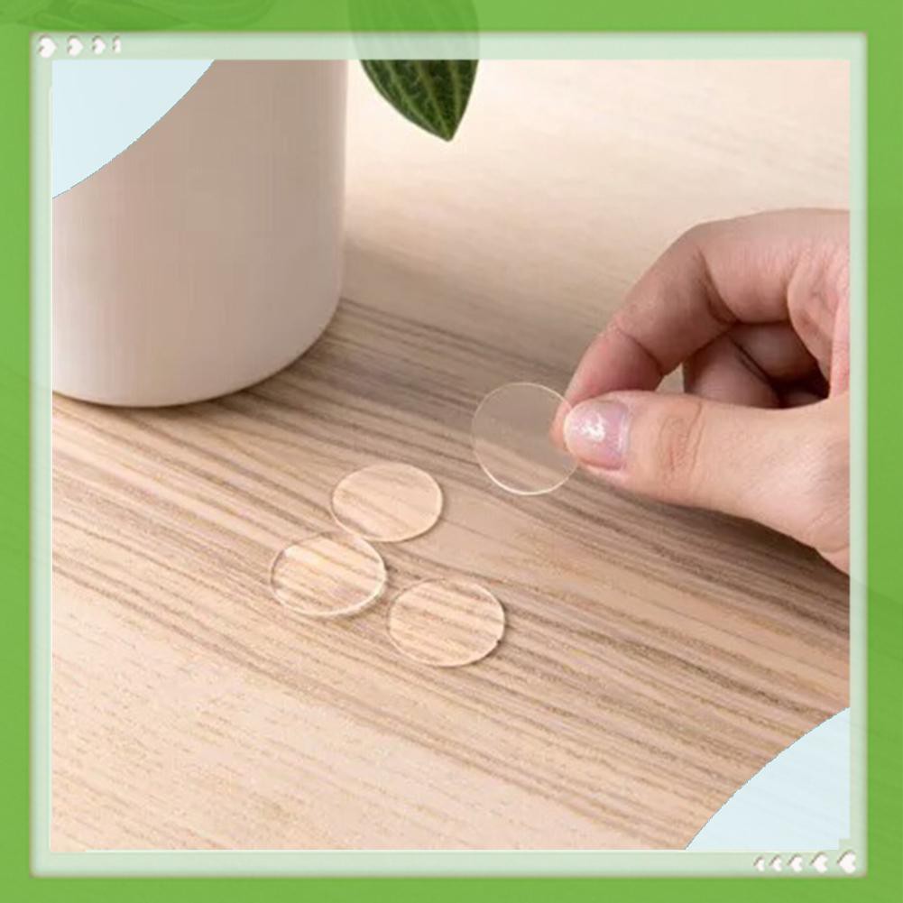 Set 70 miếng dán hai mặt acrylic hình tròn trong suốt