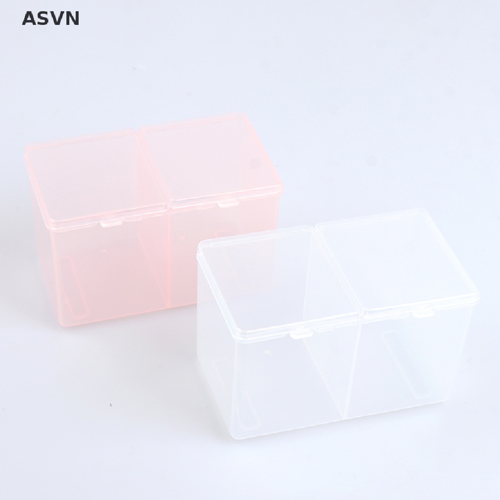 Hộp nhựa trong suốt đựng bông tẩy trang tiện lợi
