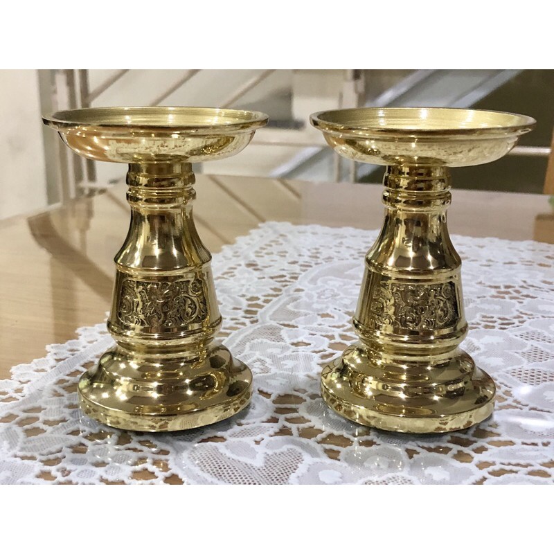Cặp chân nến đồng nhỏ TL1