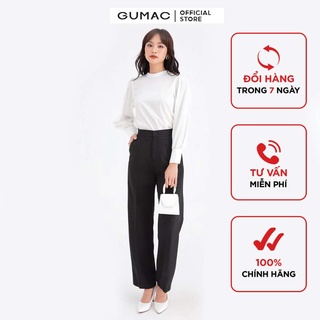 Quần cơ bản ống suông GUMAC QB666