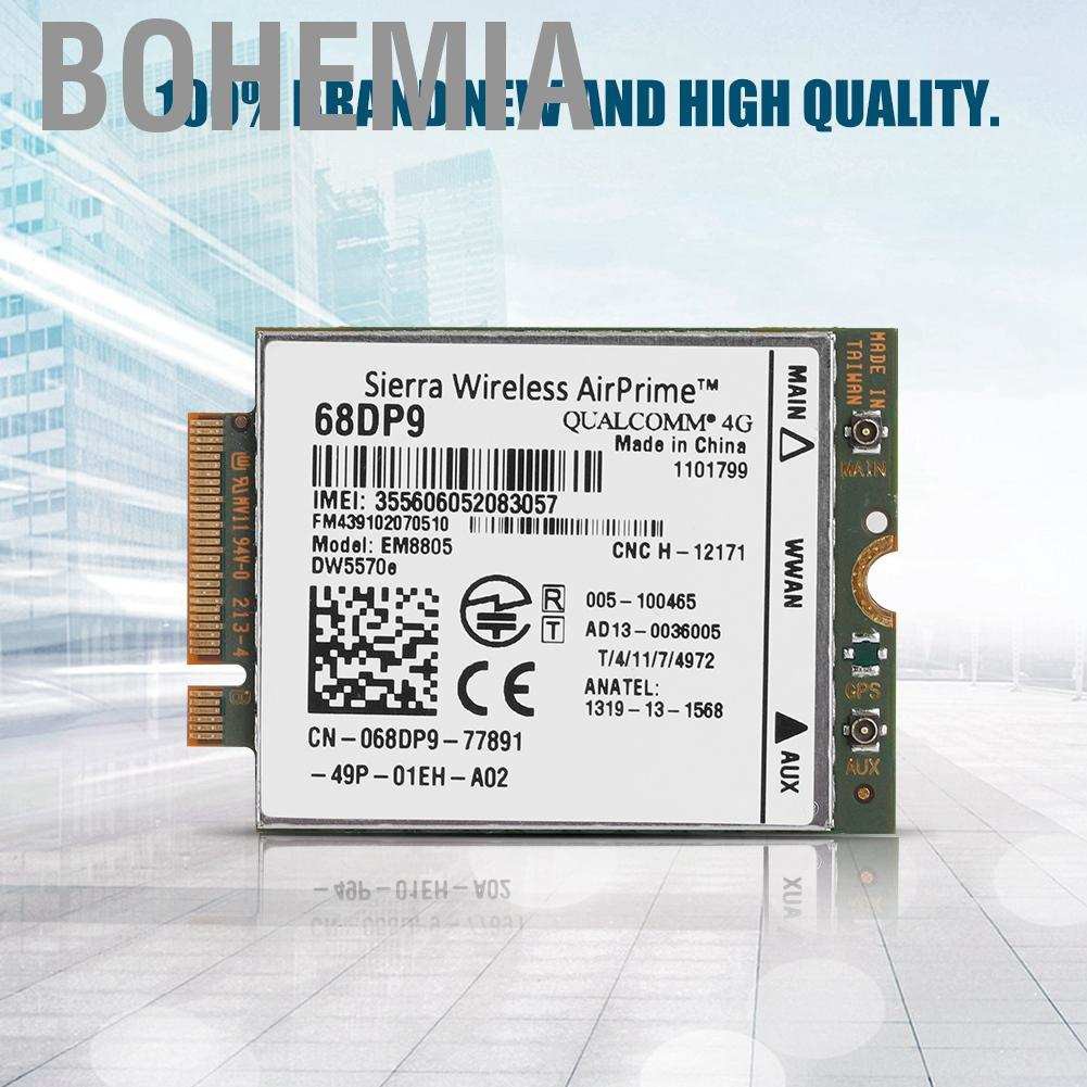Mô Đun Card Mạng Bohemia 3g / 4g Ngff / M.2 Hspa / Wcdma Wwan Cho Dell Latitude E7250 Rh